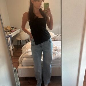 Baggy Light Wash Low Waist Garage Jeans